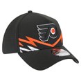 thumbnail image 3 of Men's New Era Black Philadelphia Flyers 39THIRTY A-Frame Perforated Flex Hat, 3 of 5