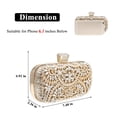 thumbnail image 3 of Bolso de mano DA BODAN para mujer con cristales brillantes, 3 of 9