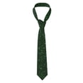 thumbnail image 2 of Yiaed Emerald Green Sparkling Print Men's Ties Silk Business Necktie for Husband Father Valentine's day Father's Day Gift, 2 of 7
