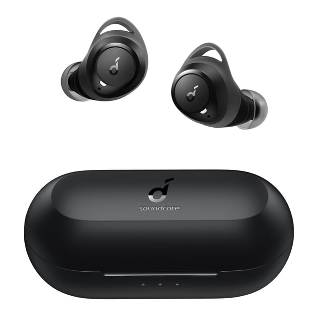 Auriculares inalámbricos Soundcore by Anker Life A1, potente sonido personalizado, tiempo de reproducción de 40 horas, carga inalámbrica, carga rápida USB-C, resistencia al agua IPX7, control de boton