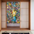 thumbnail image 1 of DouZhe Doorway Drape Split Curtains, Flowers Female Face Room Divider Privacy Door Curtains, 34" x 56", 1 of 7