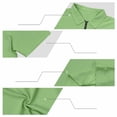 thumbnail image 7 of Waffle Polos Shirts for Adult Men 1/4 Zip Short Sleeve Casual Golf T-Shirt Slim Fit Quarter Zipper Pullover Summer Soft and Breathable Tee Shirts Solid Color Plain Lapel Sport Tops, 7 of 7