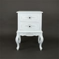 thumbnail image 4 of Home Grove End Table 19Wx15Dx27"H wooden white square cabinet, 4 of 8