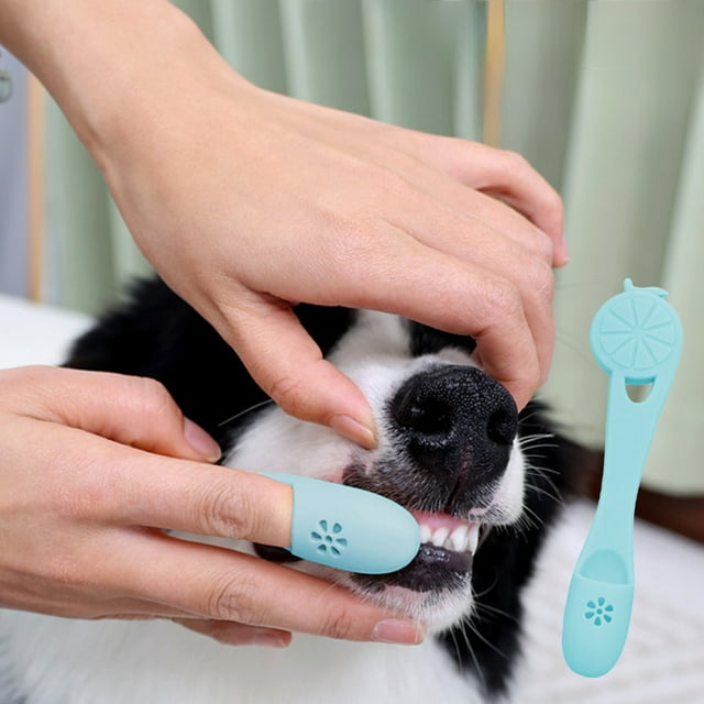 Suministros para mascotas Cepillos de dientes para mascotas Dedales de silicona para mascotas Cepillos de dientes para perros Cepillos de dientes para perros Cepillo de dientes de silicona para mascot