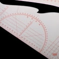 thumbnail image 3 of 1:3 1:4 1:5 Proportion 90 Degree Triangle Scale Ruler Design Pattern Making, 3 of 8