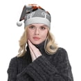 thumbnail image 5 of Cauagu Hello Fall Gnomes for Adult Christmas Hat,1-Pack Xmas Holiday Hat Santa Hat for Women & Men Festive Headwear Accessories Fit for Christmas/New Year/Party, 5 of 6