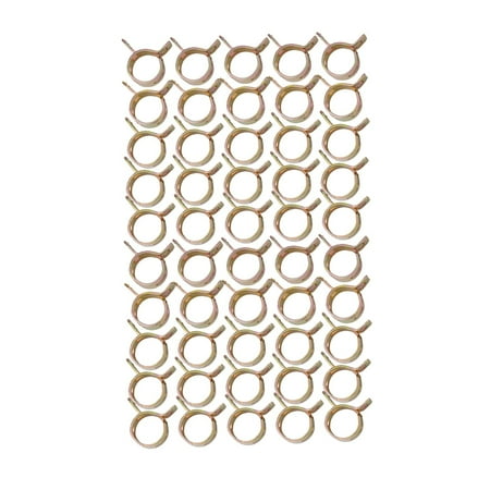 Tekuisi 50pcs 3/8 10mm Spring Clip Clamp Fuel Oil Line Silicone Vacuum Hose Clamp Practical Car Accessories Tools