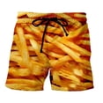 thumbnail image 1 of WILLBEST Pantalones Cortos Cortos para Hombre Pantalones Cortos Casuales Sueltos con Estampado 3D de Comida y Personalidad de Moda para Hombre Pantalones de Playa, 1 of 2