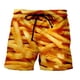 thumbnail image 1 of WILLBEST Pantalones Cortos Cortos para Hombre Pantalones Cortos Casuales Sueltos con Estampado 3D de Comida y Personalidad de Moda para Hombre Pantalones de Playa, 1 of 2
