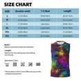 thumbnail image 6 of Bingfone Bright Universe Pattern Men's Tank Tops Workout Sleeveless Tee Shirts Running Beach Tanks for Men-X-Large, 6 of 8