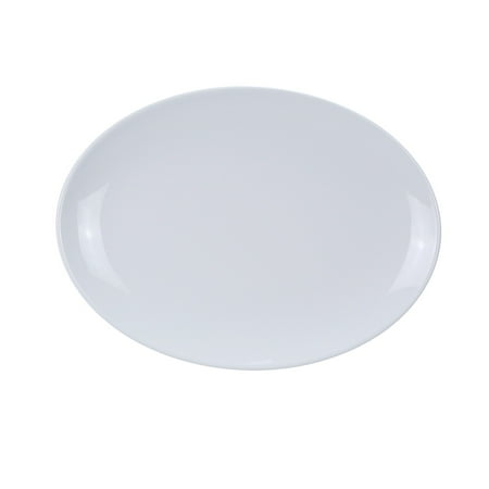 

Coupe Pattern Oval Platter 8 W X 5 1/2 L Melamine White 8 packs