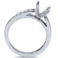 thumbnail image 2 of Pompeii 1/4ct Diamond Channel Set Mount Ring 14K White Gold (G/H,I1), 2 of 2