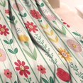 thumbnail image 3 of Pioneer Flower Blanket,Comfortable Soft Flannel Throw Blanket,All Season,Warm Lightweight Blankets for Sofa Bed Couch Living Room Chair,30"x40"(80x100cm), 3 of 4