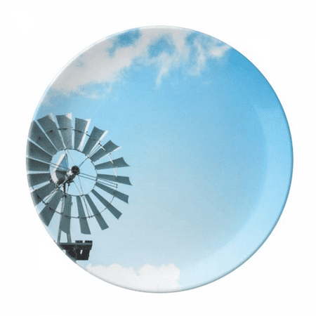

Windll White Clouds Blue Sky Plate Decorative Porcelain Salver Tableware Dinner Dish