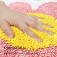 thumbnail image 2 of Linda alfombra de baño de microfibra, suave y esponjosa, con forma de flor, absorbente de agua, antideslizante, para inodoro, bañera, ducha, baño, 60 * 60 cm (rosa), 2 of 4
