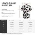 thumbnail image 4 of Yiaed Daisies Flowers Print Women's T Shirt V-Neck Short Sleeve Shirt Casual Breathable Tee Summer Tops-XX-Large, 4 of 5