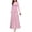 *A-Pink, variant on ClodeEU Women's Long Sleeve Loose Plain Maxi Dresses ,Casual Loose Slim Pleated Long Dresses B-Wine,Womens Plus M