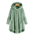 thumbnail image 5 of FDDMis Sherpa Jacket Girls Winter Coat 5t Toddler Sherpa Boys Hoodies Size 14-16 Girls Size 7 Clothes 18-24 Month Boy Clothes Winter Teen Clothes, Green 12-13 Years, 5 of 8