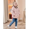 thumbnail image 5 of Aideaone Baby Toddler Winter Fleece Coat Boys Girls Cute Bear Ear Hooded Jackets with Pockets 6M-5T, 5 of 7