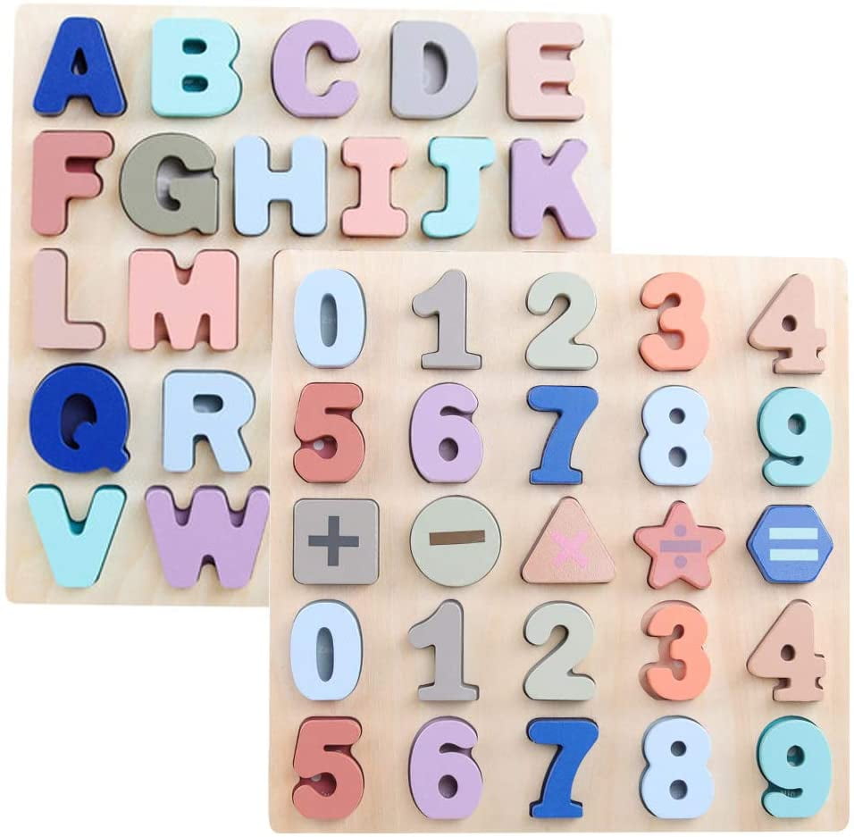 26pcs Montessori Educational Toy Set Simplistic Homes Preschool Learning Letter 
