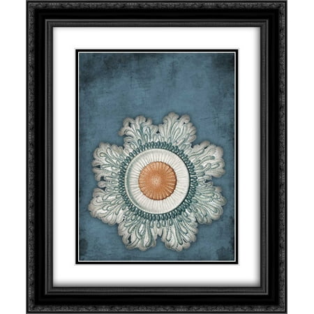 206 Matt - Blue Coastal Mate 2x Matted 20x24 Black Ornate Framed Art Print by Grey, Jace