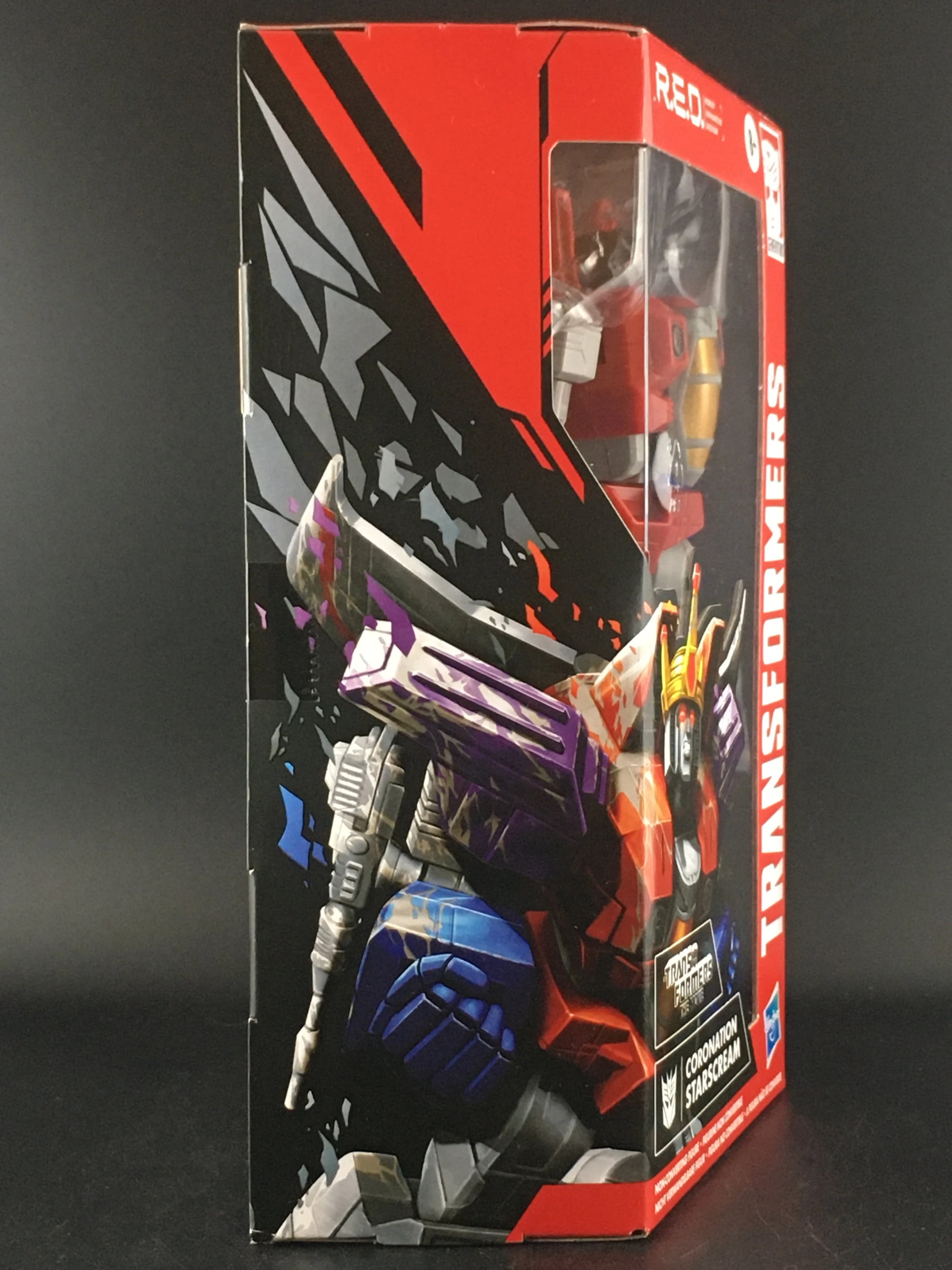 Transformers: R.E.D. Coronation Starscream Kids Toy Action Figure for Boys and Girls