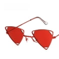 thumbnail image 2 of Gafas de sol retro con forma de triángulo y huecas, gafas de sol punk a la moda, gafas de sol con personalidad, 2 of 5
