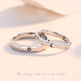 thumbnail image 5 of Anillos para mujer, regalos para mujer, anillos de pareja de sol y estrella, anillos de pareja para hombres y mujeres, sombra de ojos, 5 of 5