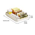 thumbnail image 3 of Caja de almacenamiento multifuncional para cajones de cocina Deeceymbur, organizador estilo cajón para condimentos, platos y vajilla, ideal para organizar fregaderos y encimeras B, 3 of 8