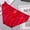 Red, variant on Women Lace See-Through Breathable Soft Briefs Panties Underwear Underwear Women Birthday Gift Red