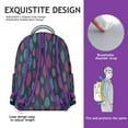 thumbnail image 5 of Bohemian Backpack for College Students - Vintage Tribal Pattern, 17" Laptop Sleeve, Durable Oxford Fabric | Spacious Campus Daypack for Books, Notebooks & Essentials, Water-Resistant for Commuters, 5 of 6