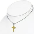 thumbnail image 2 of Fashion Alloy Multicolor CZ Religious Cross Pendant Necklace, 18", 2 of 3