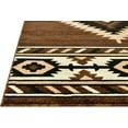 thumbnail image 3 of HR Brown Beige Multi Southwestern Rugs for Cabin Tribal Medallion Carpet for livingtroom, 2' x 7' Runner, 3 of 5