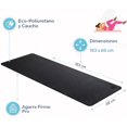 thumbnail image 2 of Tapete de yoga mat y ejercicio | PU 5 mm grosor | Antideslizante y antiderrapante | Ecofriendly | Grueso 183x68 cm | Bueno y profesional UCAN | Pilates, barre, hit, funcional, 2 of 7