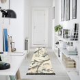 thumbnail image 4 of Yayeee Runner Rug for Bedroom 2'x6' Machine Washable Hallway Non Slip Mat, Beige Birds, 4 of 8