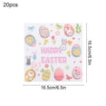thumbnail image 3 of Anhility 20Pcs Easter Paper Napkins, 6.5"x 6.5" Cute Bunny Eggs Print Napkins Disposable Eggs Easter Cocktail Napkin for Decoupage, Spring Party, Baby Shower, 3 of 6