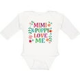 thumbnail image 3 of Inktastic Mimi and Poppy Love Me Granddaughter Girls Long Sleeve Baby Bodysuit, 3 of 5