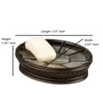 thumbnail image 4 of nu steel Resin crackled Ice Bar Soap Dish Tray for Bathroom Vanities, Countertops, Pedestals, Kitchen Sink - Store Hand Soap, Pumice Bars, Sponges, Scrubbers - Oil rubbed bronze (ICE3H), 4 of 4