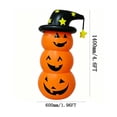 thumbnail image 3 of Hvmvliv 4.6FT Halloween Inflatable Pumpkin Ghost with Luminous Effect for Outdoor Yard Courtyard Party Scene Display, 3 of 6