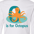 thumbnail image 4 of Inktastic O is for Octopus Monogram Long Sleeve Youth T-Shirt, 4 of 5