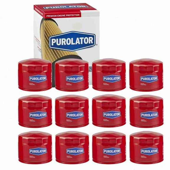 12 pc Purolator L10193 Engine Oil Filters for 140 146 61381 Oil Change Lubricant Filters Fits select: 2007-2008 HYUNDAI SANTA FE, 1976-1981 CHEVROLET LUV
