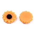 thumbnail image 2 of 20pcs Opaque Resin Pendants Flower Orange 16x4.5mm, 2 of 2