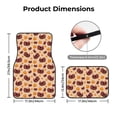 thumbnail image 5 of Zufioo Thanksgiving Turkey and Pumpkin Print Car Floor Mats Four-piece Set, Car Interior Accessories - Corrosion-resistant, Non-Slip, Suitable for Cars, Trucks, Vans, 5 of 7