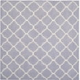 thumbnail image 2 of Safavieh Dhurries Brad Geometric Area Rug, Purple/Ivory, 6' x 6' Square, 2 of 8