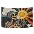 thumbnail image 6 of Yayeee Tapestry Wall Hanging for Bedroom 90 x 60" Home Decoration for Living Room, Skeleton with Sun, 6 of 7
