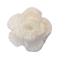 thumbnail image 1 of EeaseCA 10pcs 3-layer Handmade Crochet Flower Appliques Sewing Craft (White), 1 of 3