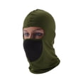 thumbnail image 1 of Máscaras de malla Unique Bargains, máscara facial de poliéster, protección solar, transpirable, verde militar, 1 pieza, 1 of 6