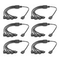 thumbnail image 1 of 6 uds Cable divisor LED de 4 pines Cable conector para tira de luz LED RGB para Cable negro 3528 5050 1 a 4, 1 of 8