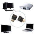 thumbnail image 4 of 6 conectores HDMI en ángulo recto, adaptadores HDMI macho a hembra de 90 grados y 270 grados, adaptador HDMI de alta velocidad en ángulo recto, cable HDMI de 90 grados y 270 grados, color negro, 4 of 4