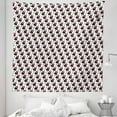 thumbnail image 1 of Guitar Tapestry, Repeating Graphic Electric Guitars in Diagonal Order Rock Music Band Songs, Fabric Wall Hanging Decor for Bedroom Living Room Dorm, 5 Sizes, Red Black White, by Ambesonne, 1 of 1